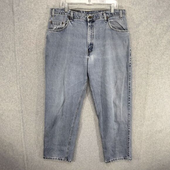 Vintage Levi's 545 Jeans Mens Size 38 x 30 Blue Light Wash Loose Fit Made in USA - Picture 1 of 12